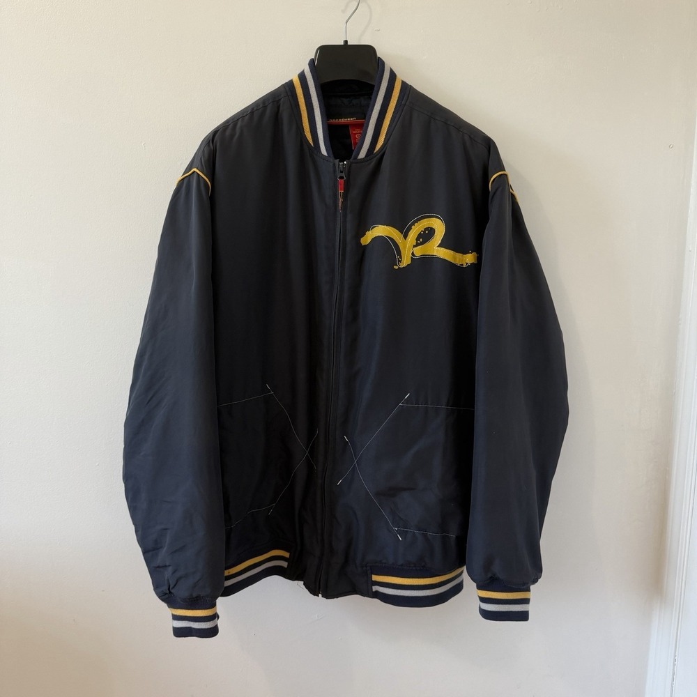 Vintage Y2K Rocawear Nylon Varsity Bomber Jacket Black XL Hip Hop 90s Classic